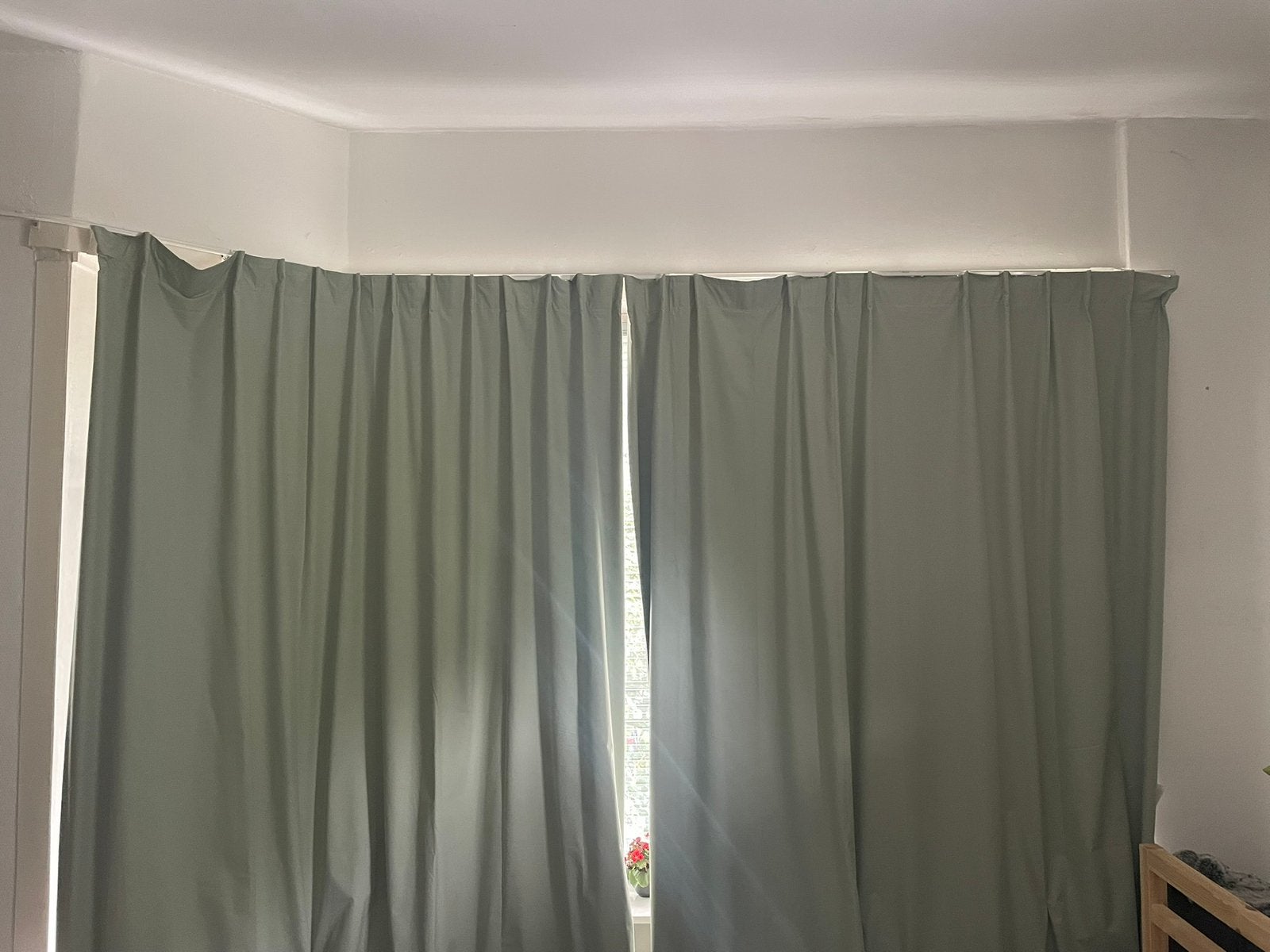 ikea curtains x3, IKEA, Ophalen, Zo goed als nieuw, Beige