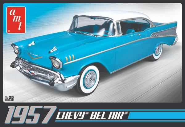 AMT 1957 Bel Air AMT-0638 1/25, Overige merken, Auto, Groter dan 1:32, Ophalen of Verzenden