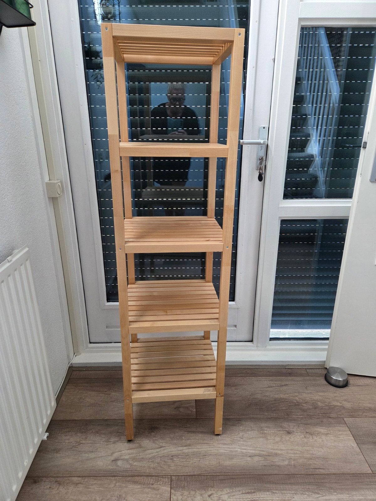 Houten opbergrek met 4 planken(Ikea), Ophalen, Gebruikt