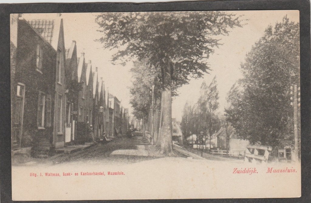 maassluis zuiddijk, Verzamelen, Verzenden, Voor 1920, Ongelopen, Zuid-Holland