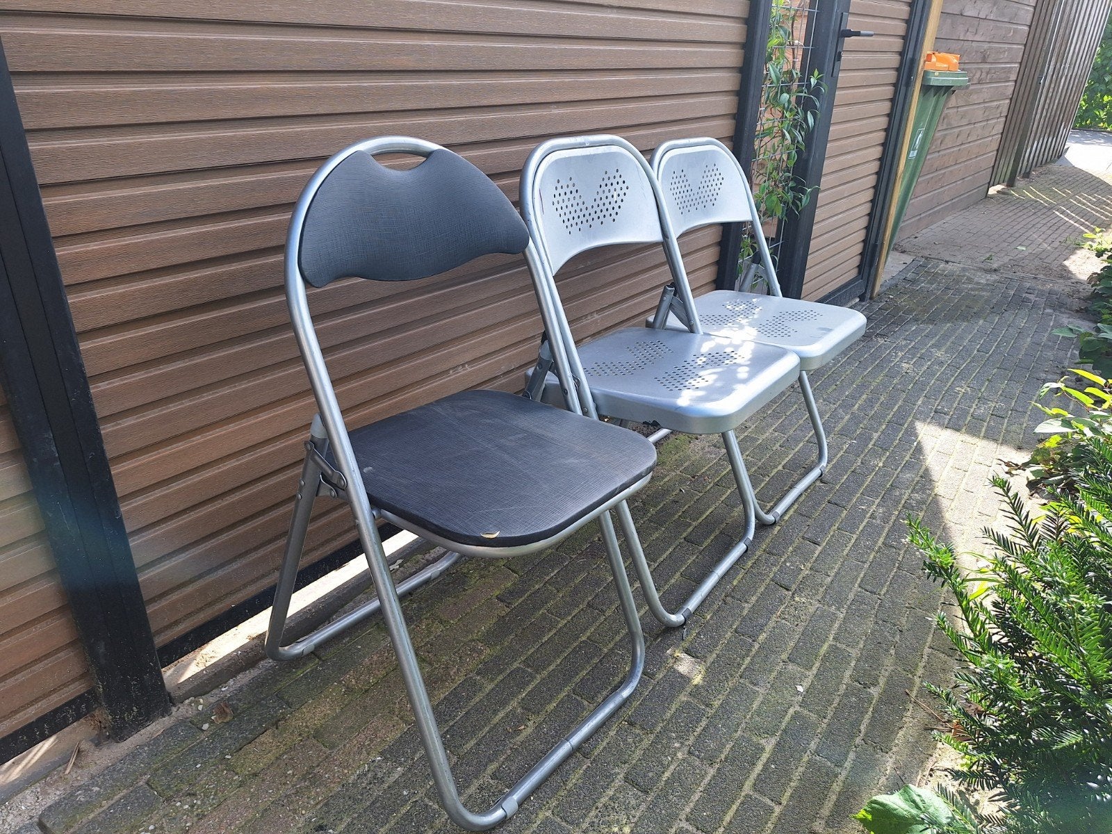 Set van 3 klapstoelen, Huis en Inrichting, Stoelen, Ophalen, Praktisch, Modern, Gebruikt, Drie