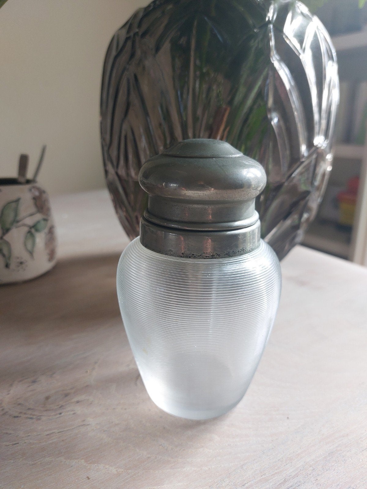 antiek Fries draadglas suikerpotje, Antiek en Kunst, Antiek | Glas en Kristal, Ophalen of Verzenden