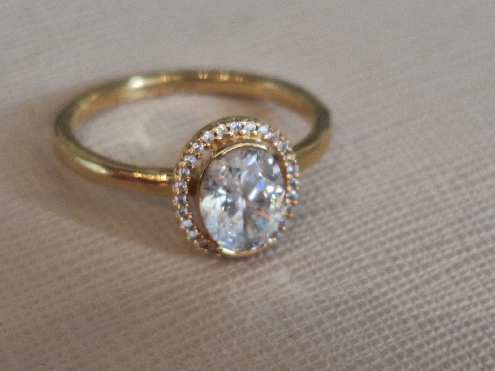 Pandora ring., Ophalen of Verzenden, Zo goed als nieuw, 17 tot 18, Dame