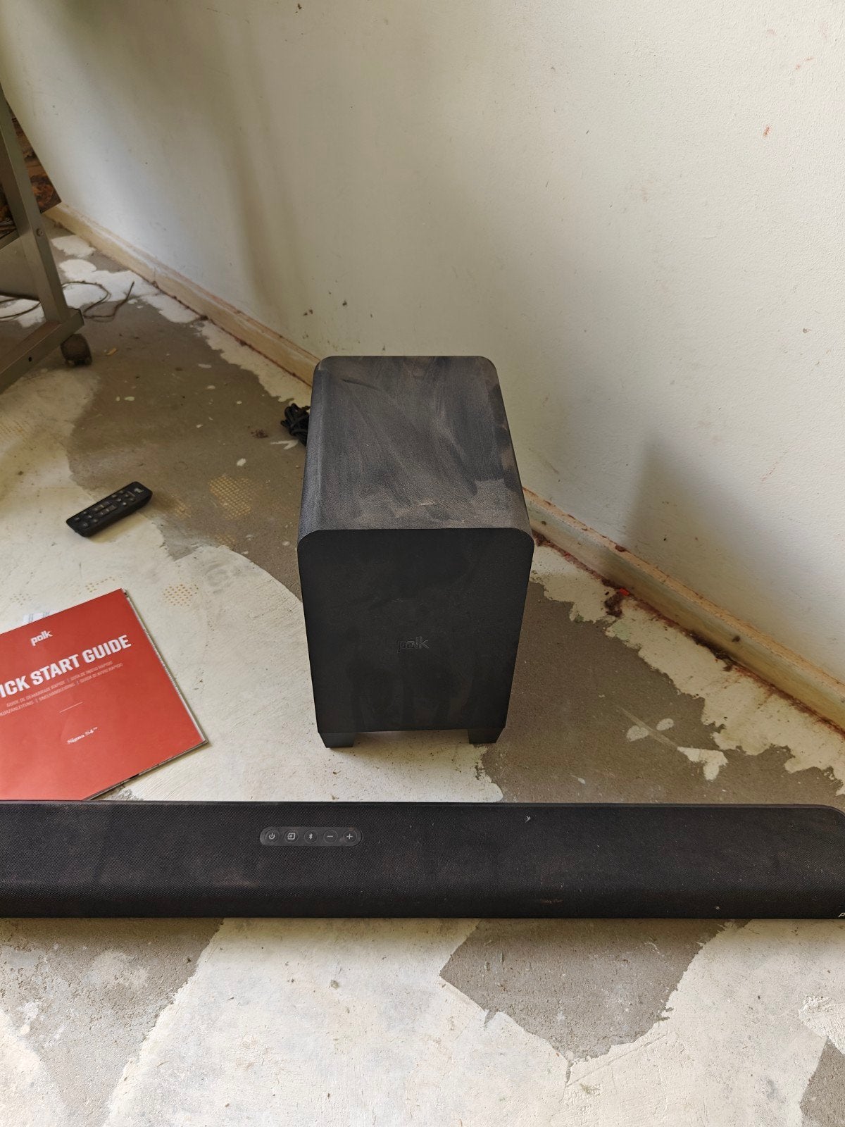 Polk Audio Soundbar met subwoofer en afstandsbediening 2024, Ophalen of Verzenden, Bluetooth, Gebruikt
