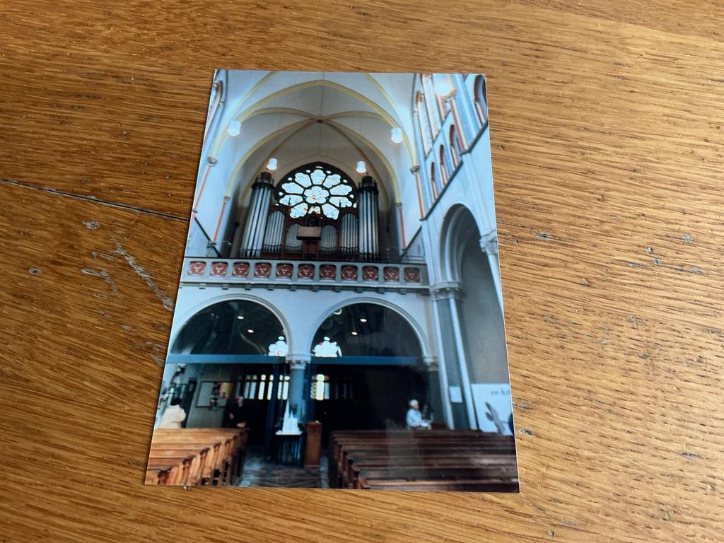 C2957 Woerden kerk plakresten, Ophalen of Verzenden, Voor 1940, Zo goed als nieuw, Overige onderwerpen
