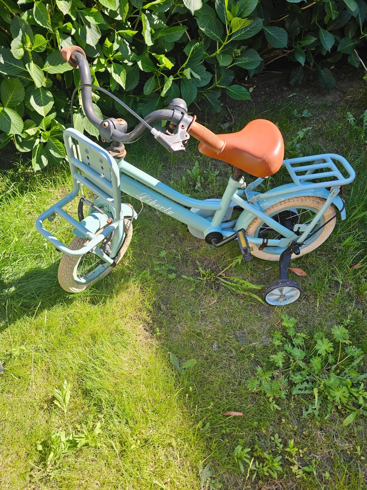 Kinderfiets met zijwielen - Zo goed als nieuw, Zijwieltjes, Liberty, Ophalen of Verzenden, Minder dan 16 inch