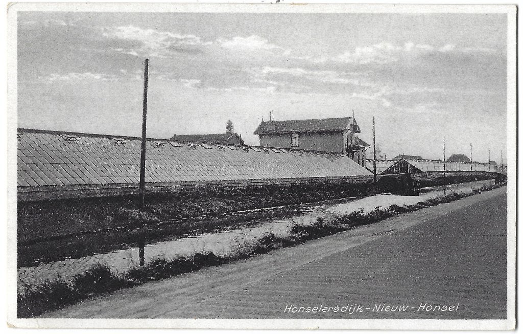 Honselersdijk, Nieuw-Honsel, Verzenden, 1940 tot 1960, Ongelopen, Zuid-Holland