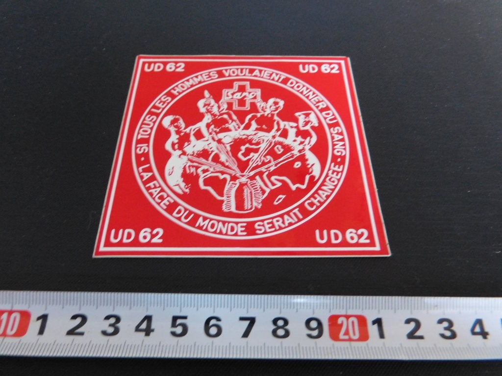 sticker Frankrijk Si tous les hommes voulaient UD 62, Ophalen, Zo goed als nieuw