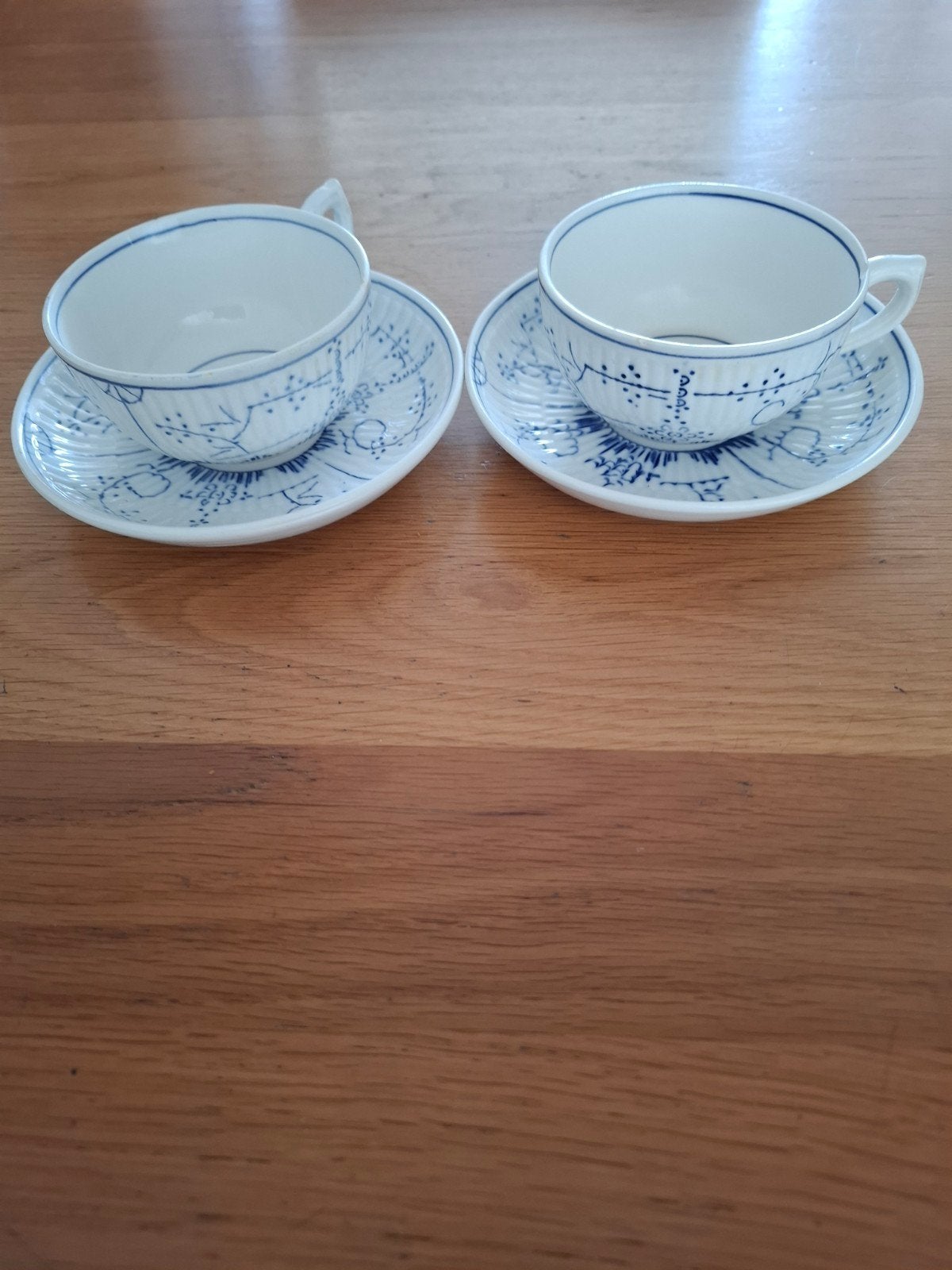 Antieke Boch Frères La Louvière "Copenhague" kop en schotels, Ophalen of Verzenden