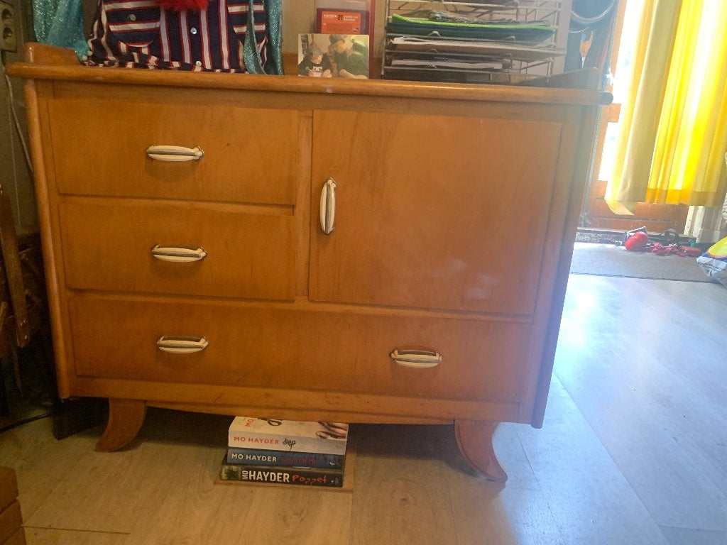 Vintage/ retro commode kastje, Huis en Inrichting, Kasten | Dressoirs, Ophalen, Gebruikt, 25 tot 50 cm, 50 tot 100 cm