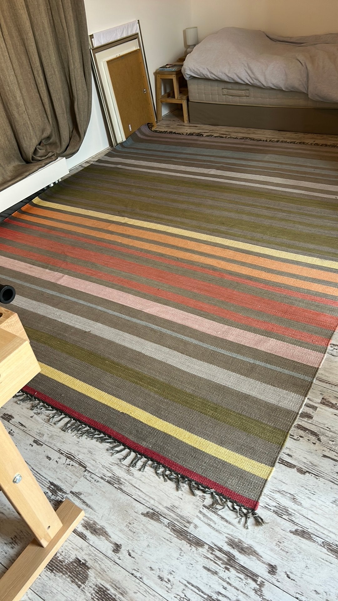 Vrolijk gestreept vloerkleed!, Huis en Inrichting, Stoffering | Tapijten en Kleden, Ophalen, Rechthoekig, 200 cm of meer