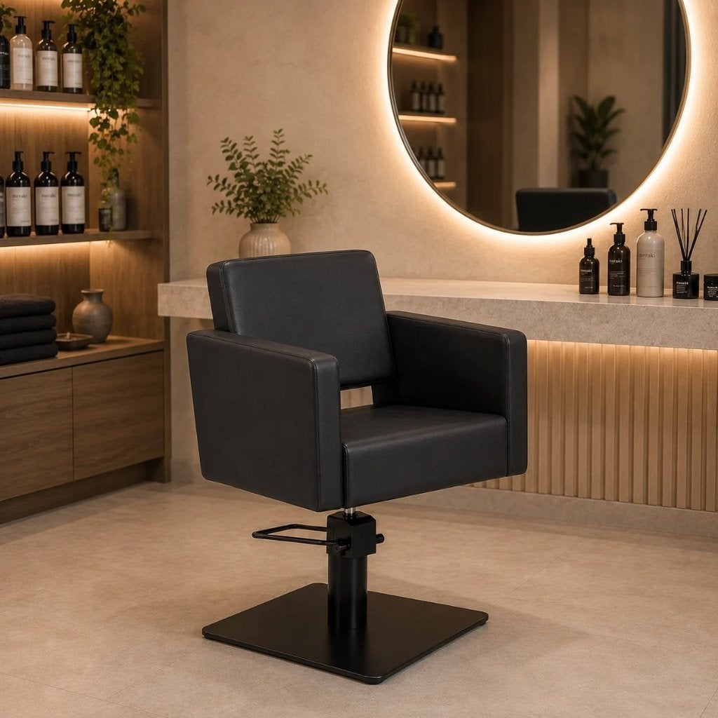 Mirplay Dora S Kappersstoel incl voetensteun, Huis en Inrichting, Stoelen, Ophalen, ., Zwart, Zo goed als nieuw