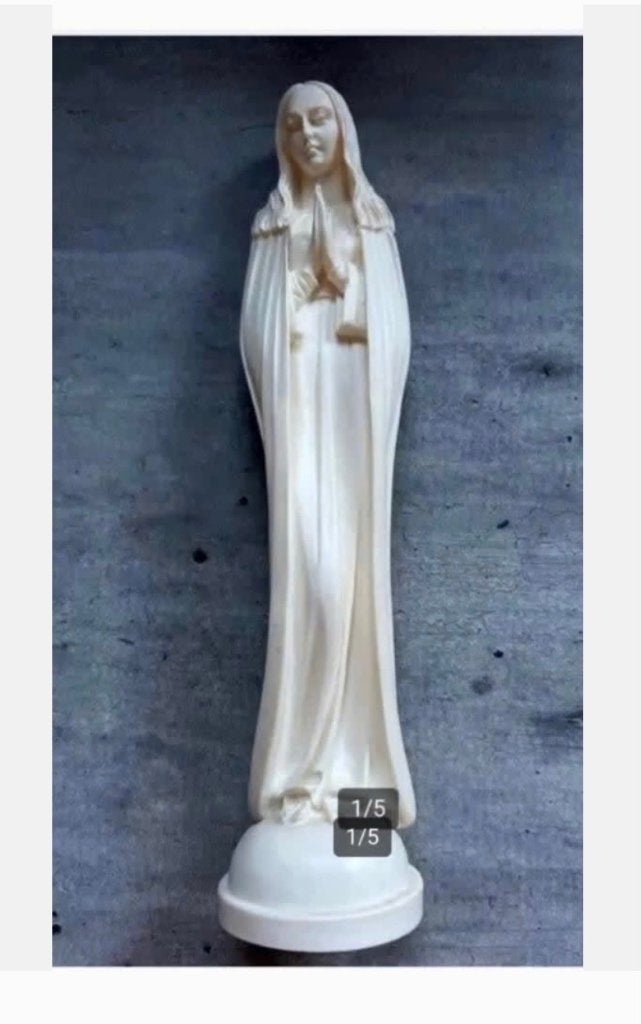 Religieus Maria Beeld - 23 cm - Polyresin, Antiek en Kunst, Antiek | Religie, Ophalen of Verzenden