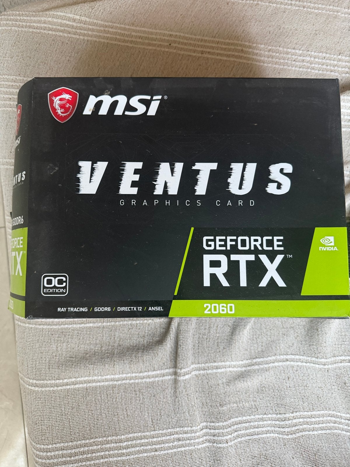MSI GeForce RTX 2060 6GB Ventus OC Edition Videokaart, Computers en Software, Ophalen, PCI-Express 3, HDMI, GDDR6