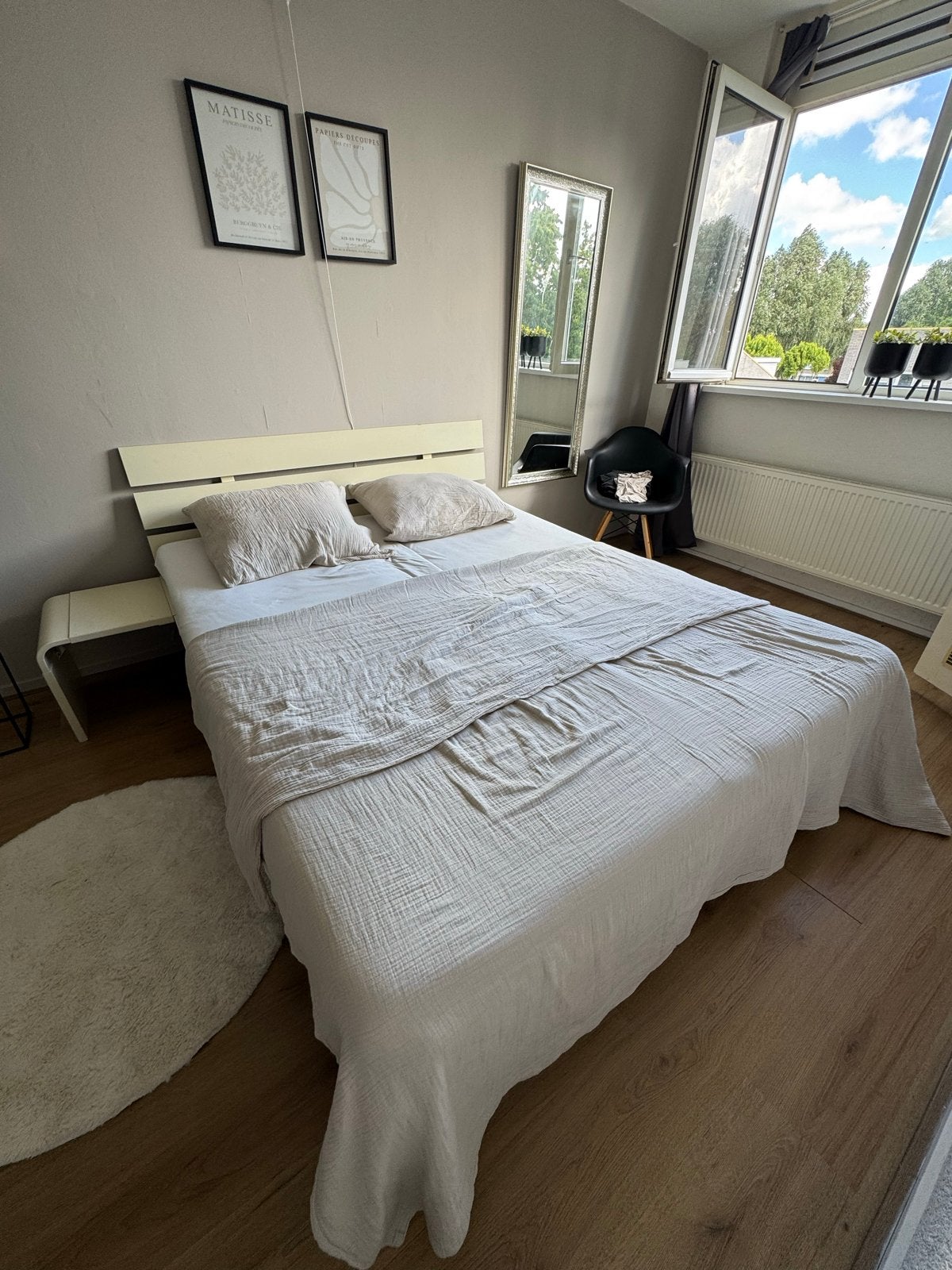 Tweepersoonsbed 160x200 incl. 2 Gazella matrassen, Huis en Inrichting, Slaapkamer | Bedden, Ophalen, Gebruikt, Tweepersoons, 160 cm
