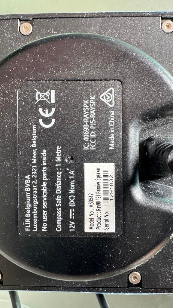 Raymarine Ray50/52 Passieve Luidspreker A05042, Ophalen of Verzenden, Nieuw, Overige typen