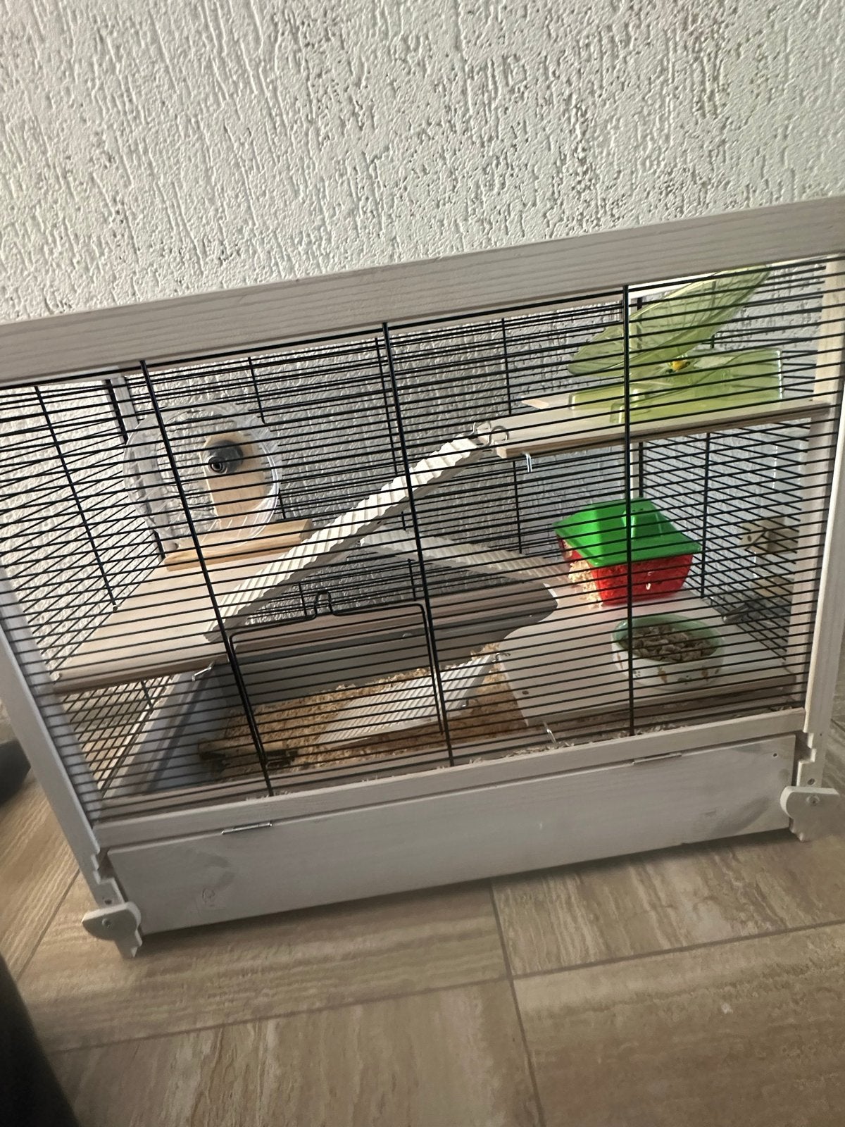 Hamsterkooi met spullen, Dieren en Toebehoren, Kooi, Minder dan 75 cm, Zo goed als nieuw, Hamster
