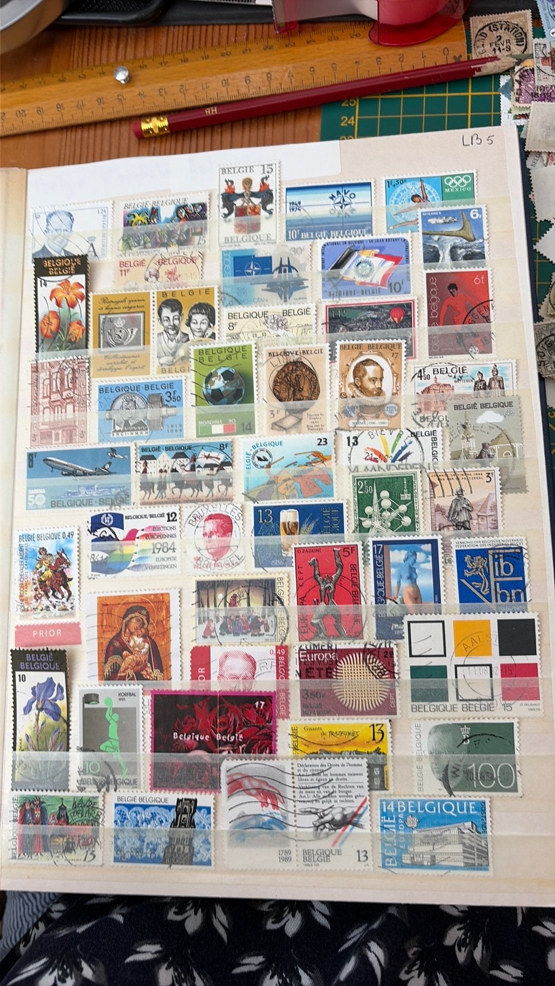 Mooie postzegels Belgie LB5, Verzenden