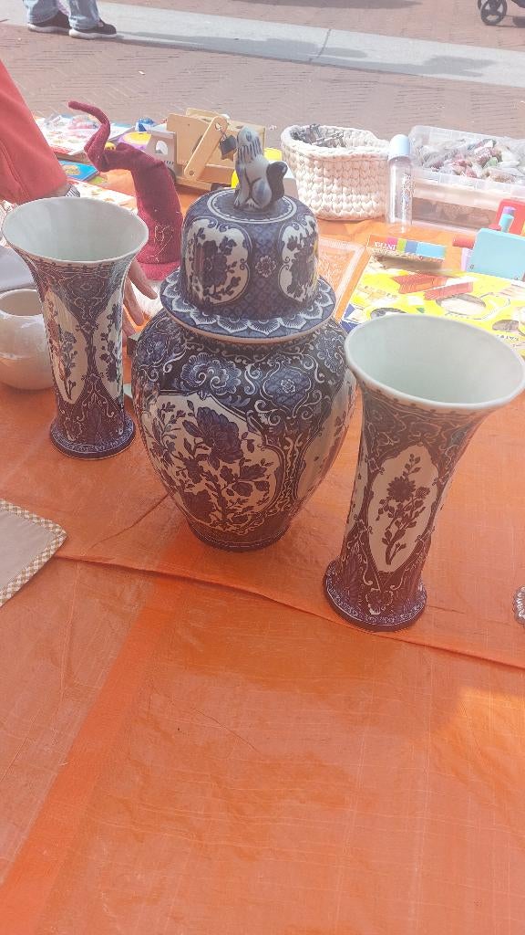Delfts blauw kast stel Boch voor Royal Sphinx, Ophalen of Verzenden