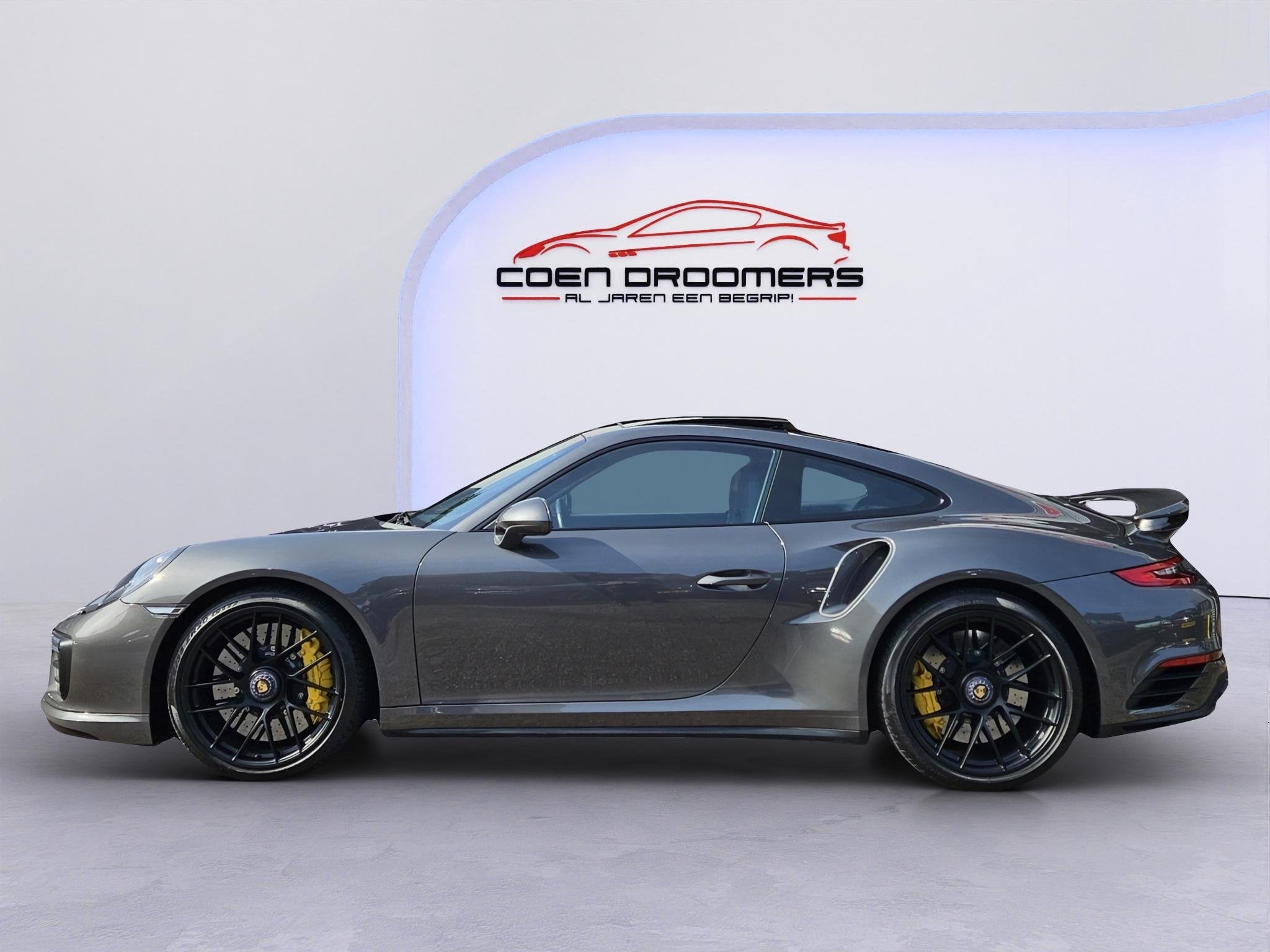 Porsche 911 3.8 Turbo S /Keramische remmen/Burmester/Schuif/, Auto's, Automaat, Gebruikt, Zwart, 4 stoelen