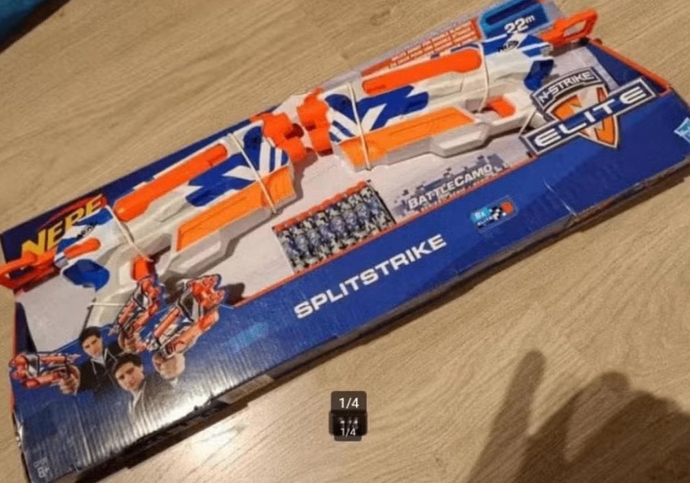 Nerf splitstrike nerf gun set nieuw met pijlen, Nieuw, Ophalen of Verzenden