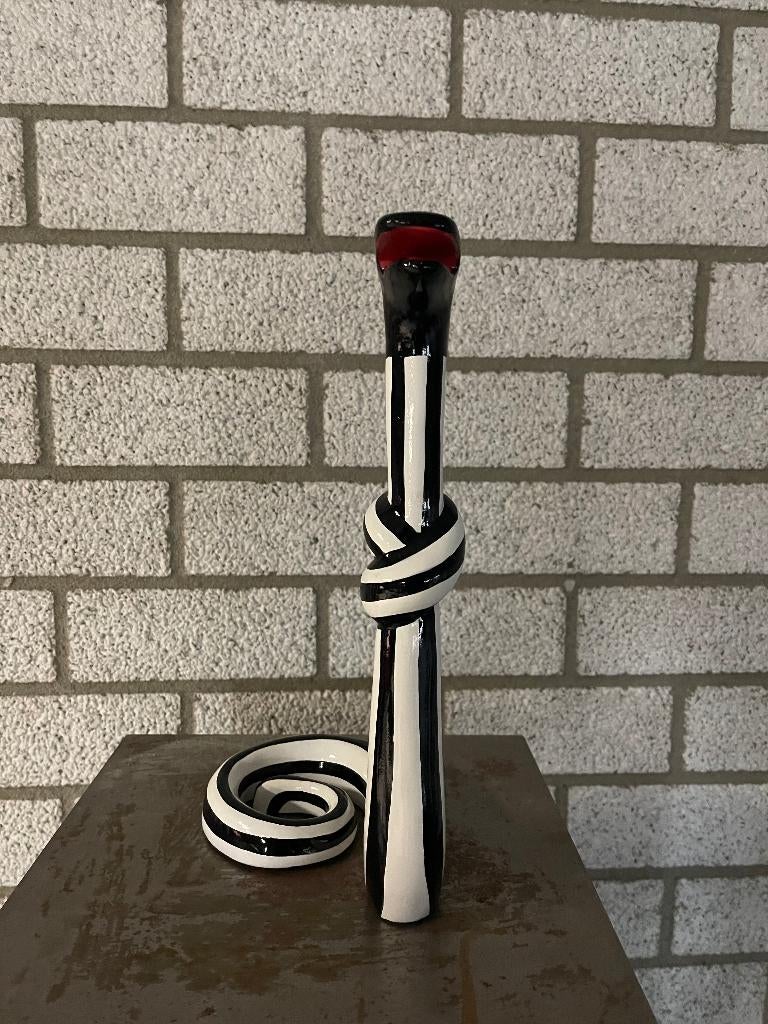 Niloc Pagen | Snake Standing Black White, Ophalen of Verzenden