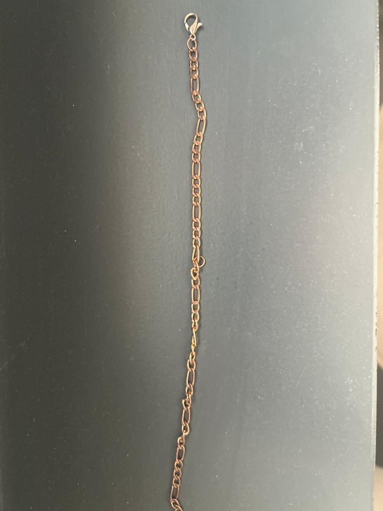 Bronze Figaro Armband - Elegant en Tijdloos, Ophalen, Nieuw, Bruin, Overige materialen