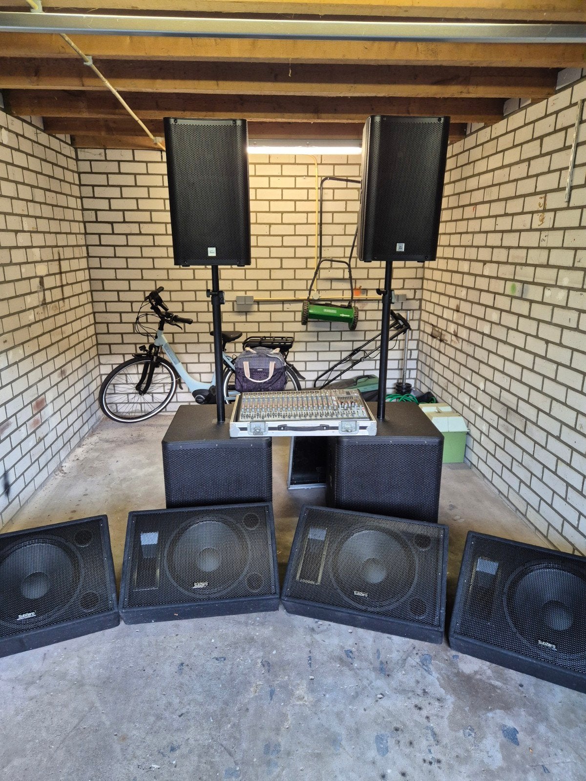 complete PA set + monitors, Muziek en Instrumenten, Dj-sets en Draaitafels, Ophalen, Gebruikt, Overige merken