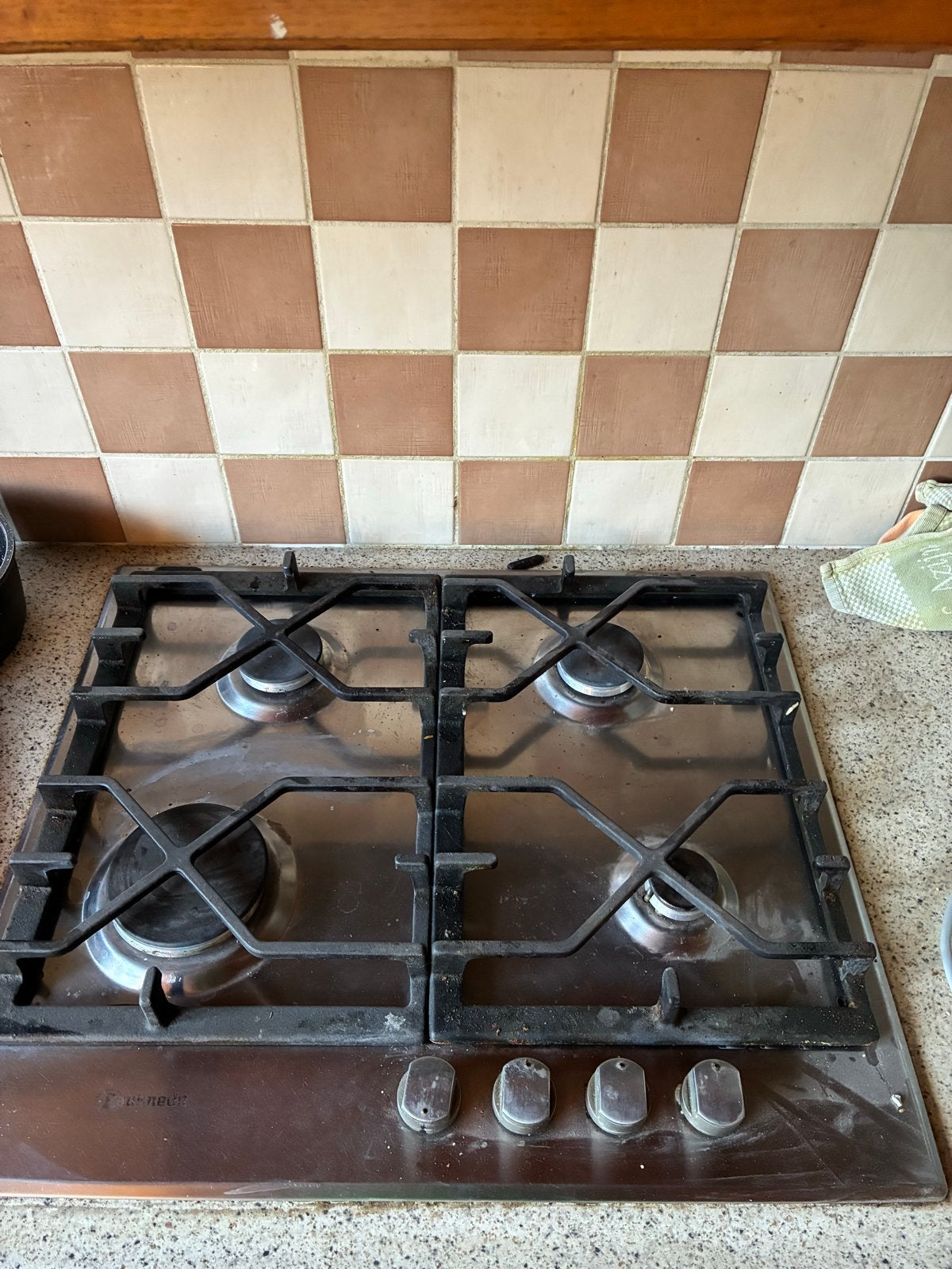 Bauknecht gasfornuis, 4 pitten, 60x50 cm, Gebruikt, Inbouw, Gas, 4 kookzones