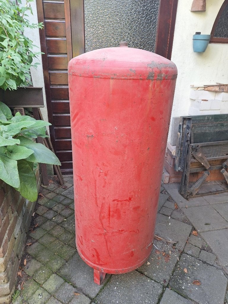 Expansievat voor terrashaard of rookoven, Ophalen, Gebruikt