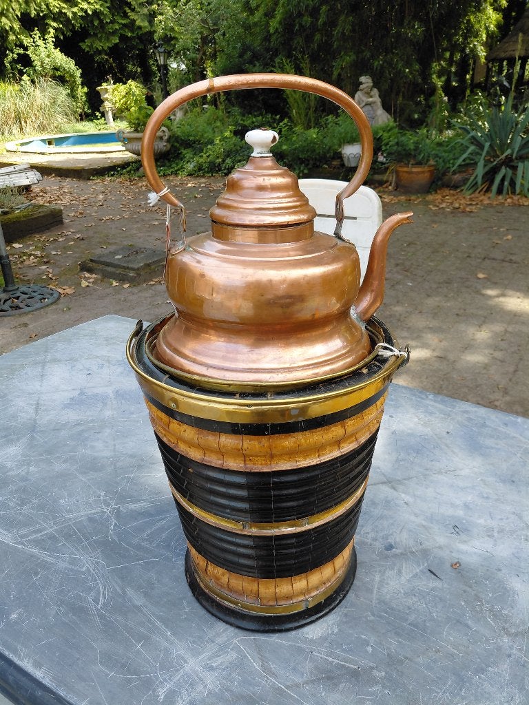 Biedermeier theestoof met ketel, Willem III periode., Antiek en Kunst, Ophalen of Verzenden
