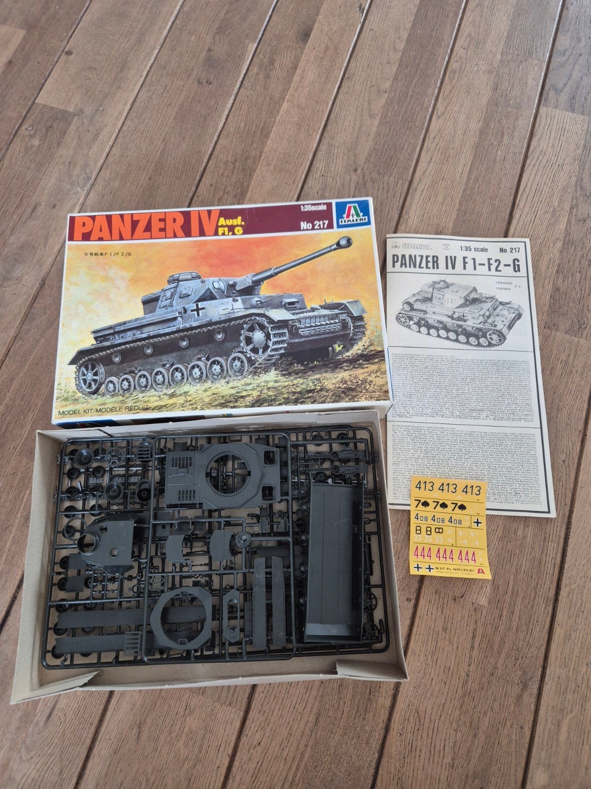 Italeri Panzer IV F1-F2-G modelbouw kit 1:35 schaal, Hobby en Vrije tijd, Ophalen of Verzenden