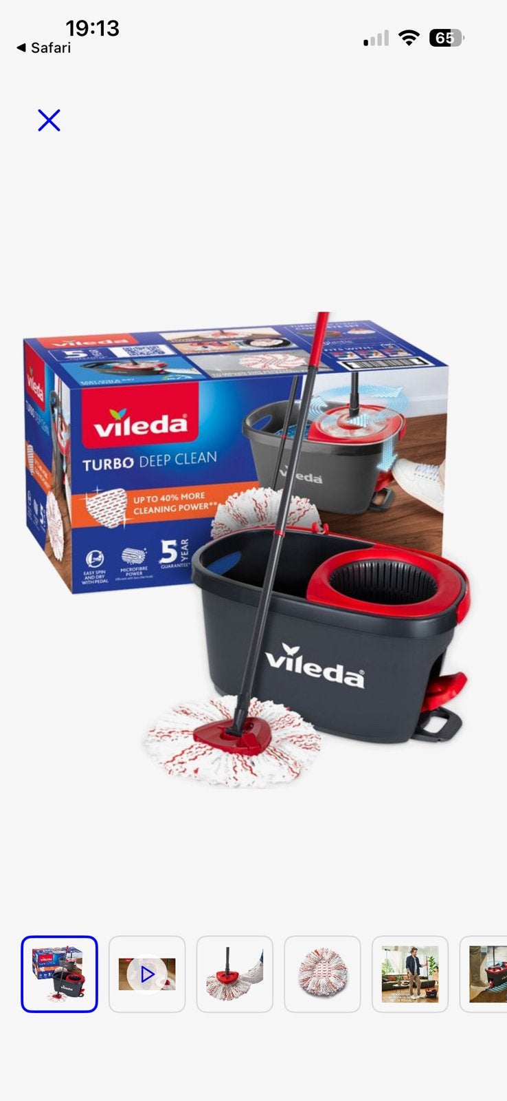 Vileda turbo dweil  (nieuwe borstel ), Ophalen