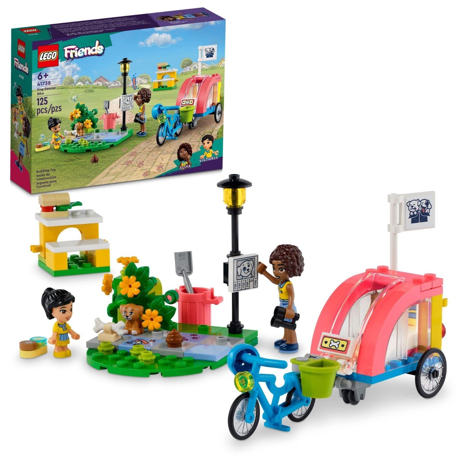 LEGO Friends 41738 - Honden reddingsfiets- compleet, Compleet, Lego, Friends, Ophalen of Verzenden