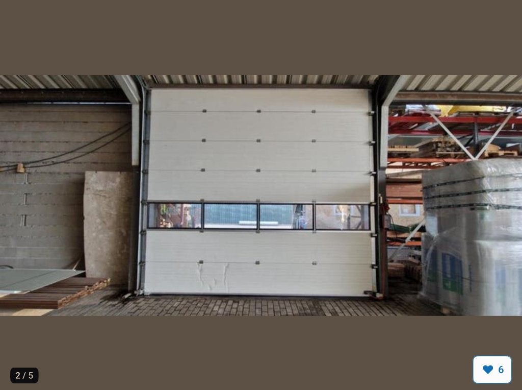 Overheaddeur / sectionaal deur elektrisch i.z.g.st., Doe-het-zelf en Verbouw, Ophalen, Kunststof, 120 cm of meer, Overige typen