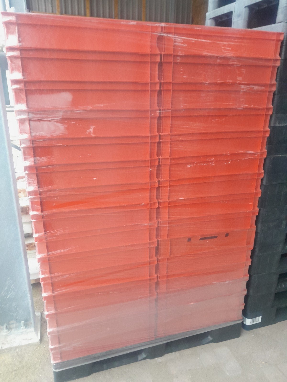60 Gebruikte Kunststof Kratten 60x40 uit Voedingsindustrie, Doe-het-zelf en Verbouw, Kratten en Dozen, Ophalen, Gebruikt, 40 tot 60 cm