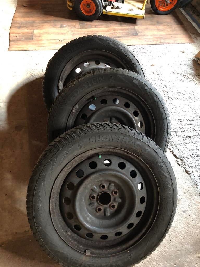16 inch 5x100 staal met Vredestein Snowtrac 3, Ophalen, Gebruikt