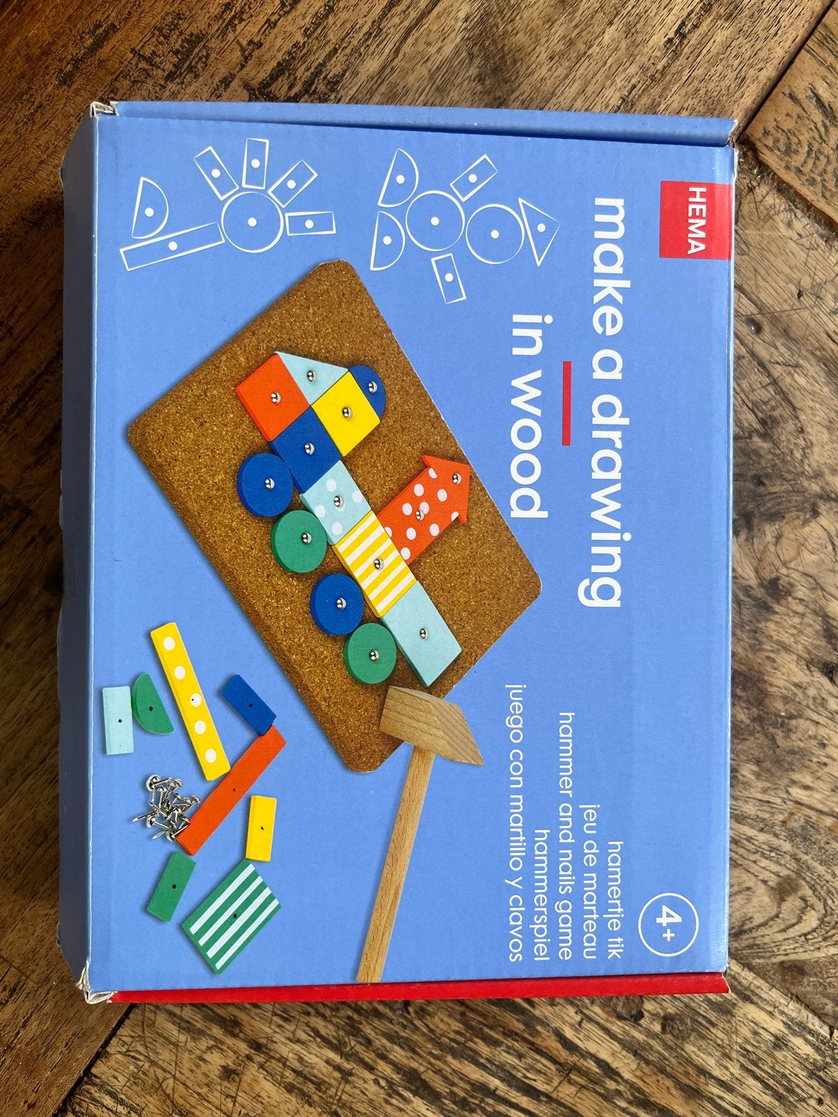 Hema Hamertje Tik Spel - Creatief Houten Speelgoed, Ophalen of Verzenden, Zo goed als nieuw, Knutselen