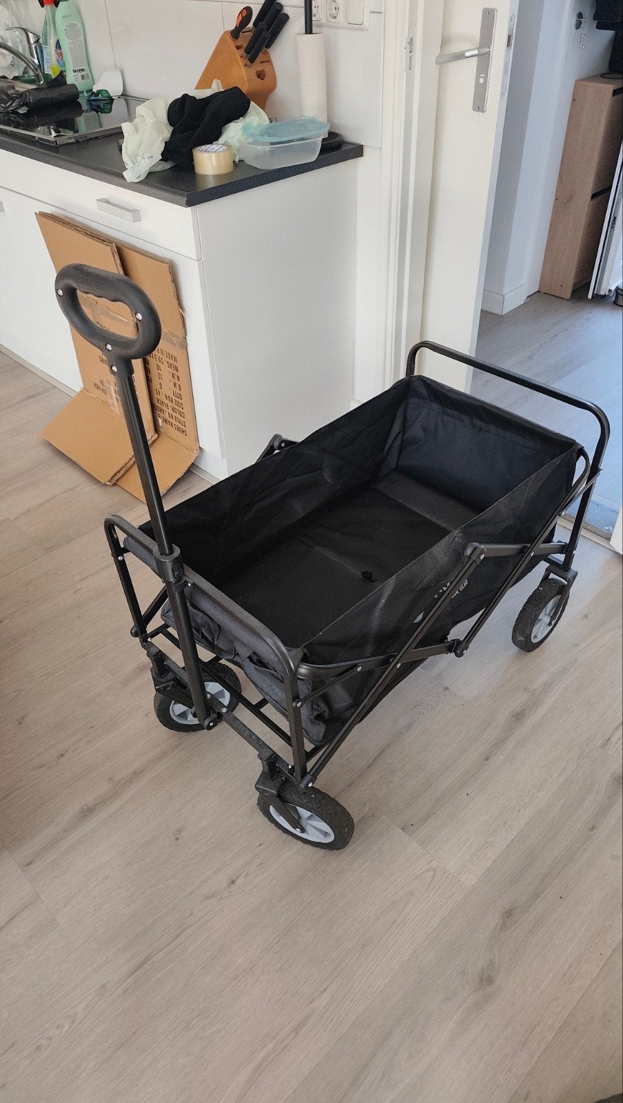 shopping cart, Ophalen, Opvouwbaar, Gebruikt