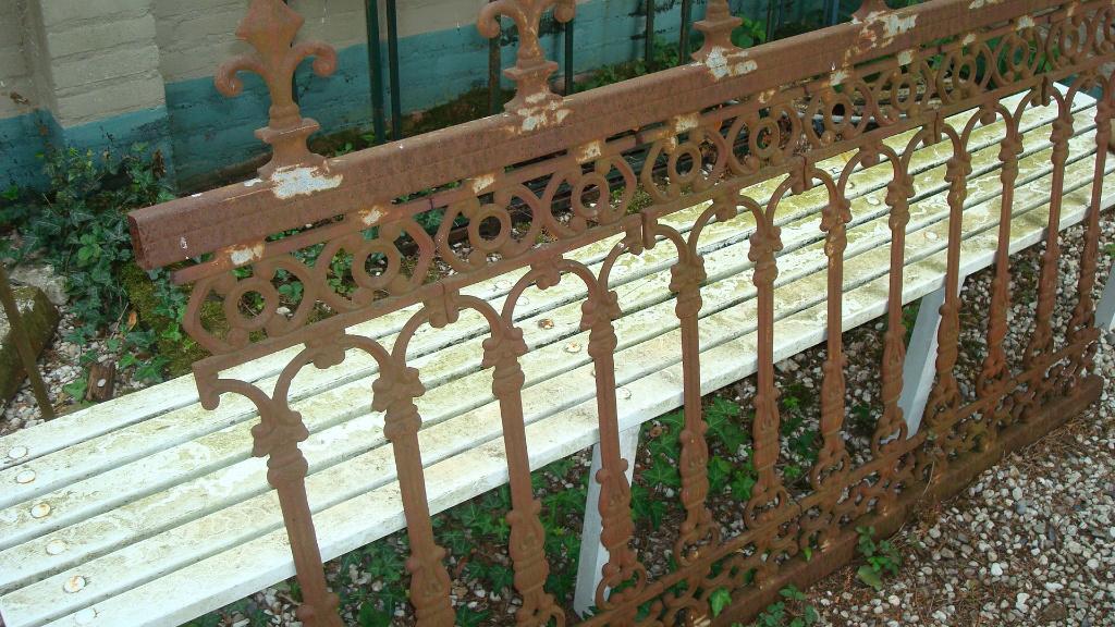 antiek gietijzeren hekwerk, Tuin en Terras, Ophalen, Gebruikt, IJzer, Sierhekwerk