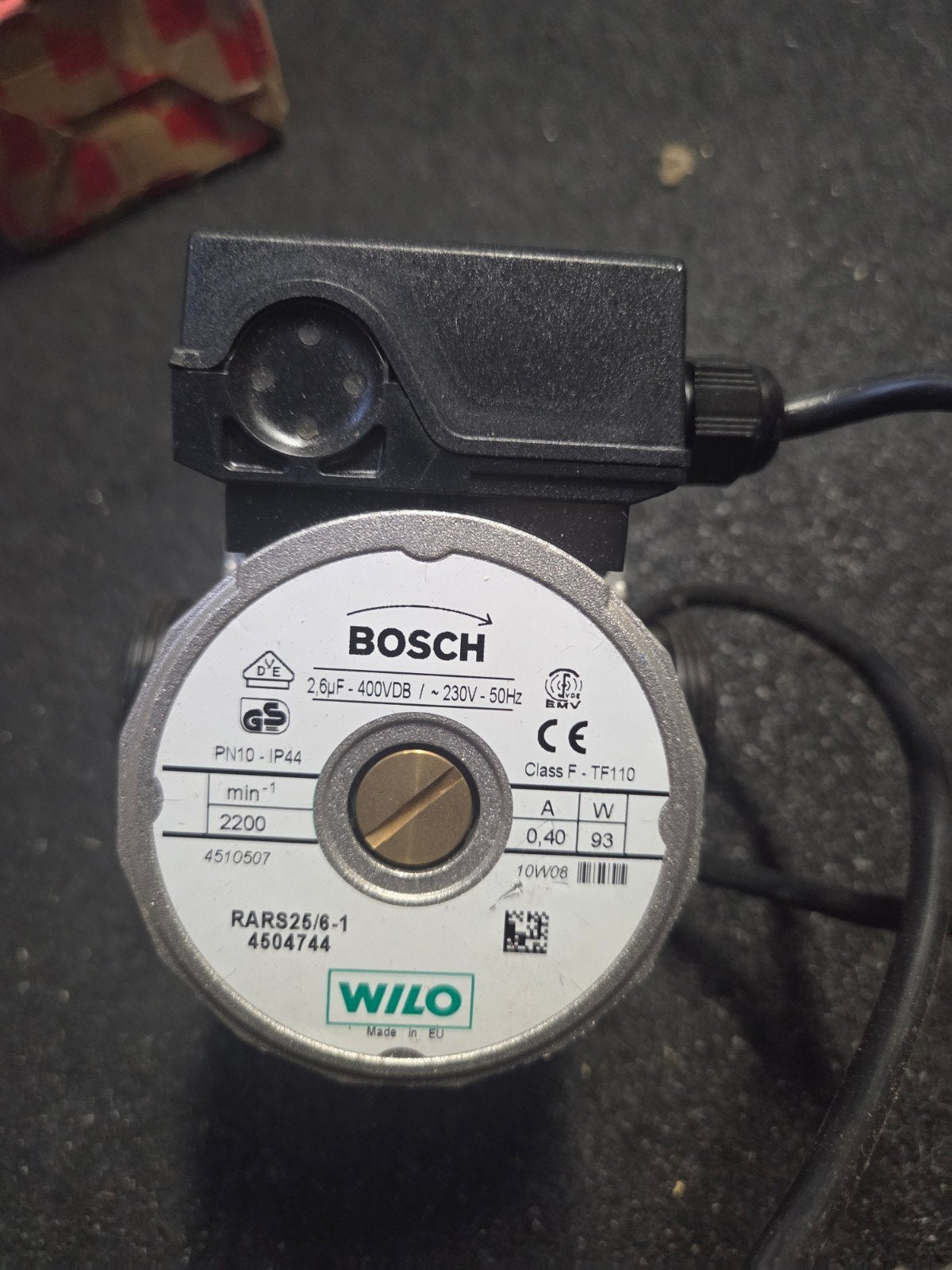 Bosch Wilo RARS25/6-1 CV-pomp - Zo goed als nieuw, Ophalen of Verzenden, Zo goed als nieuw, Minder dan 200 watt, Overige typen