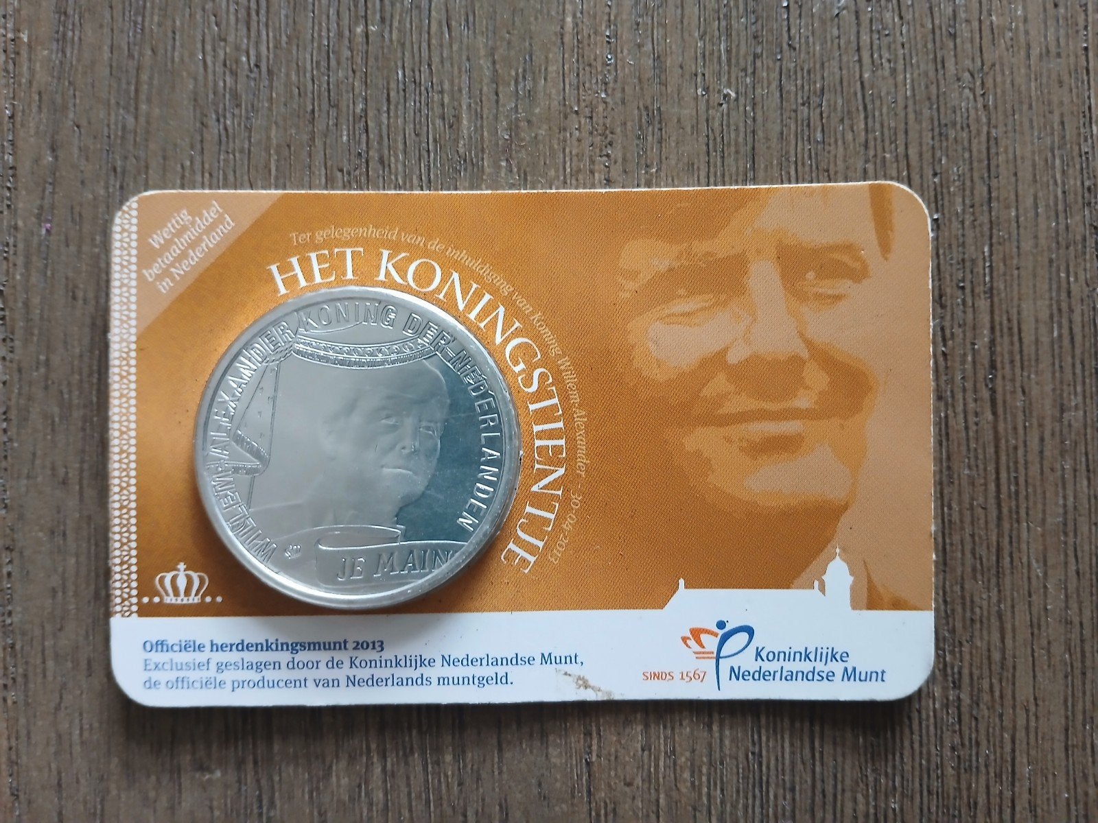 Het Koningstientje - Zwaar verzilverde €10,- munt, Ophalen of Verzenden