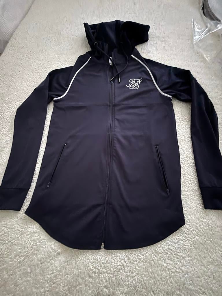 SikSilk jack met capuchon, Ophalen of Verzenden, Zo goed als nieuw, Maat 46 (S) of kleiner, Blauw