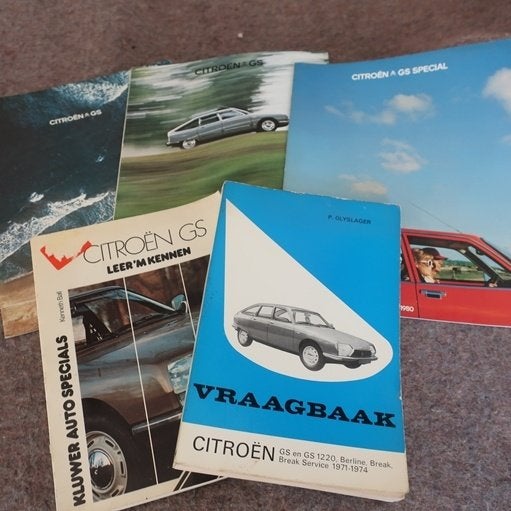 Citroen GS vraagbaken en 3 folders NL tekst SET PRIJS, Ophalen of Verzenden, Gelezen, Citroën