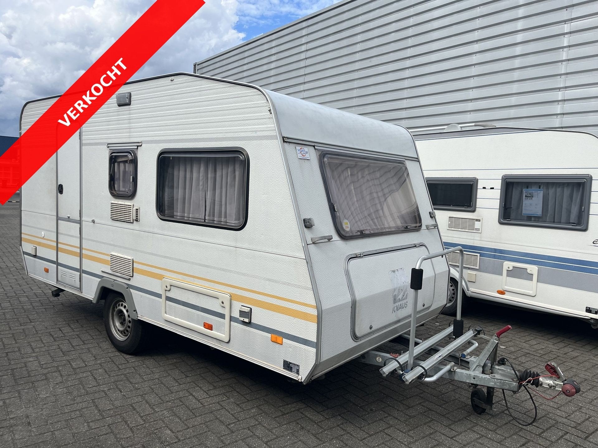 Knaus 400 Sudwind VERKOCHT (bj 1993), Caravans en Kamperen, Bedrijf, Luifel, 4 tot 5 meter, 500 - 750 kg