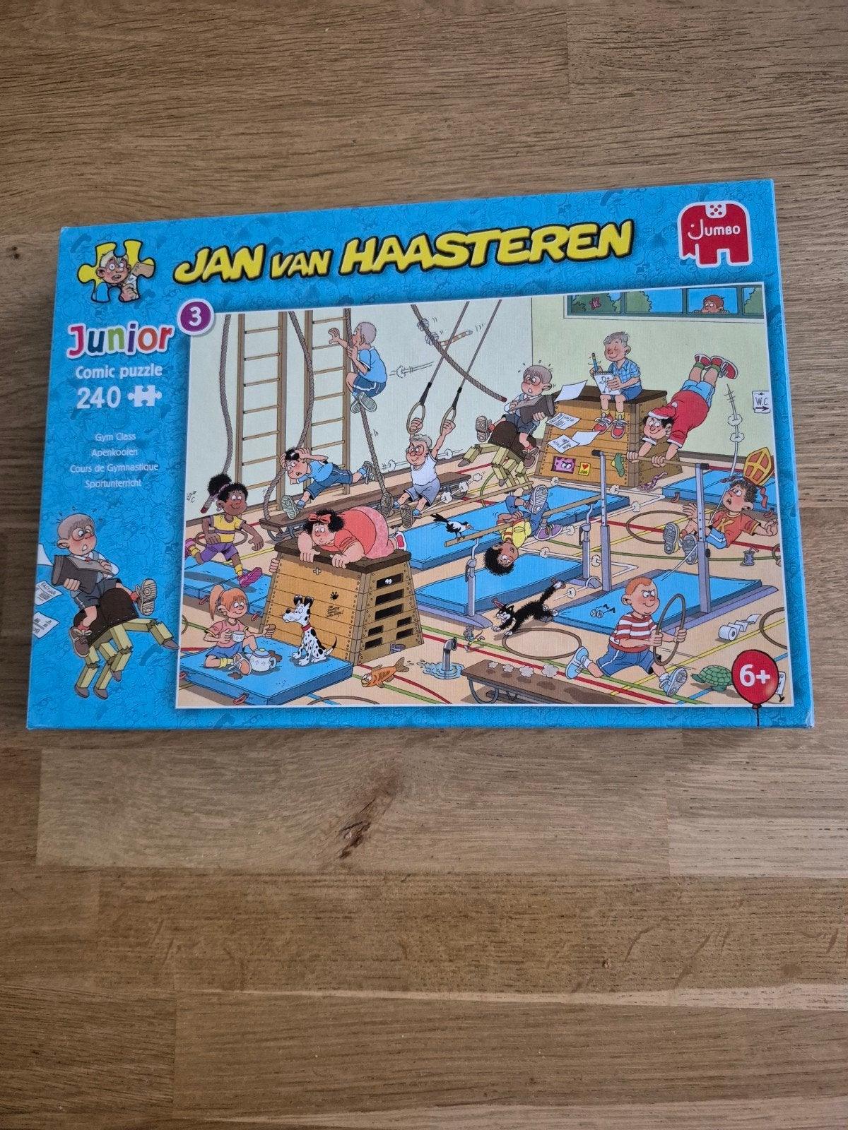Jan van Haasteren Junior Gym Class Puzzel 240 stukjes, Ophalen of Verzenden, Minder dan 500 stukjes, Zo goed als nieuw, Legpuzzel