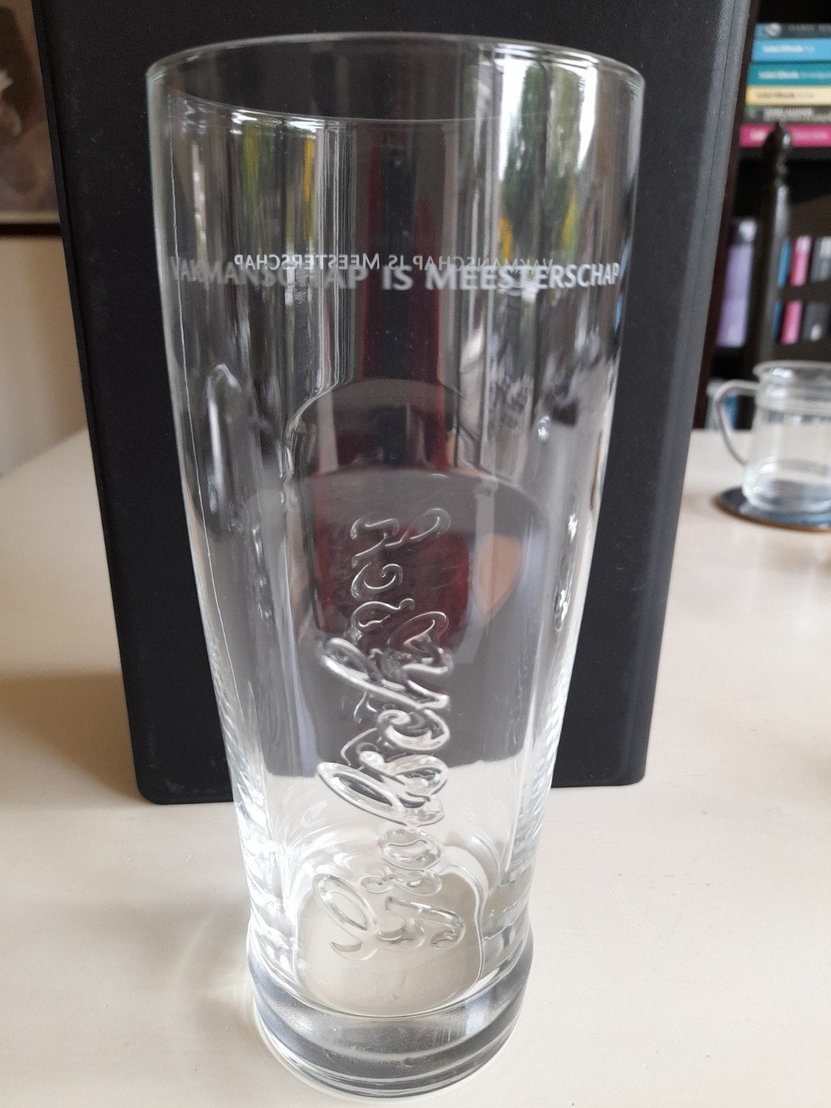 TWEE (2) GROLSCH bierglazen. 18,5 cm. groot !!!!, Verzamelen, Glas en Borrelglaasjes, Ophalen, Zo goed als nieuw, Bierglas