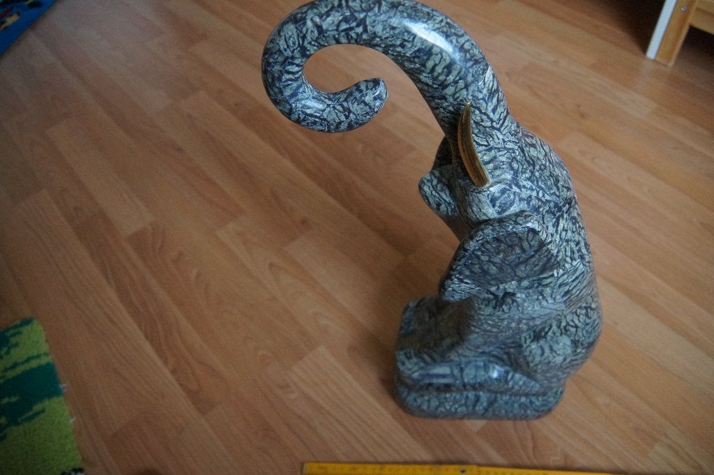 beeld, Antiek en Kunst, Kunst | Beelden en Houtsnijwerken, Ophalen, 50 - 100 cm, Zoogdier, Steen of Keramiek