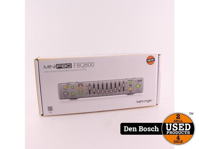 Behringer FBQ800 9-Bands Grafische Equalizer | Nieuw, Behringer, Nieuw, Support@behringer.com, Behringer (Music Tribe)
MusikhausstraÃŸe 1
94060 Pocking
Germany
