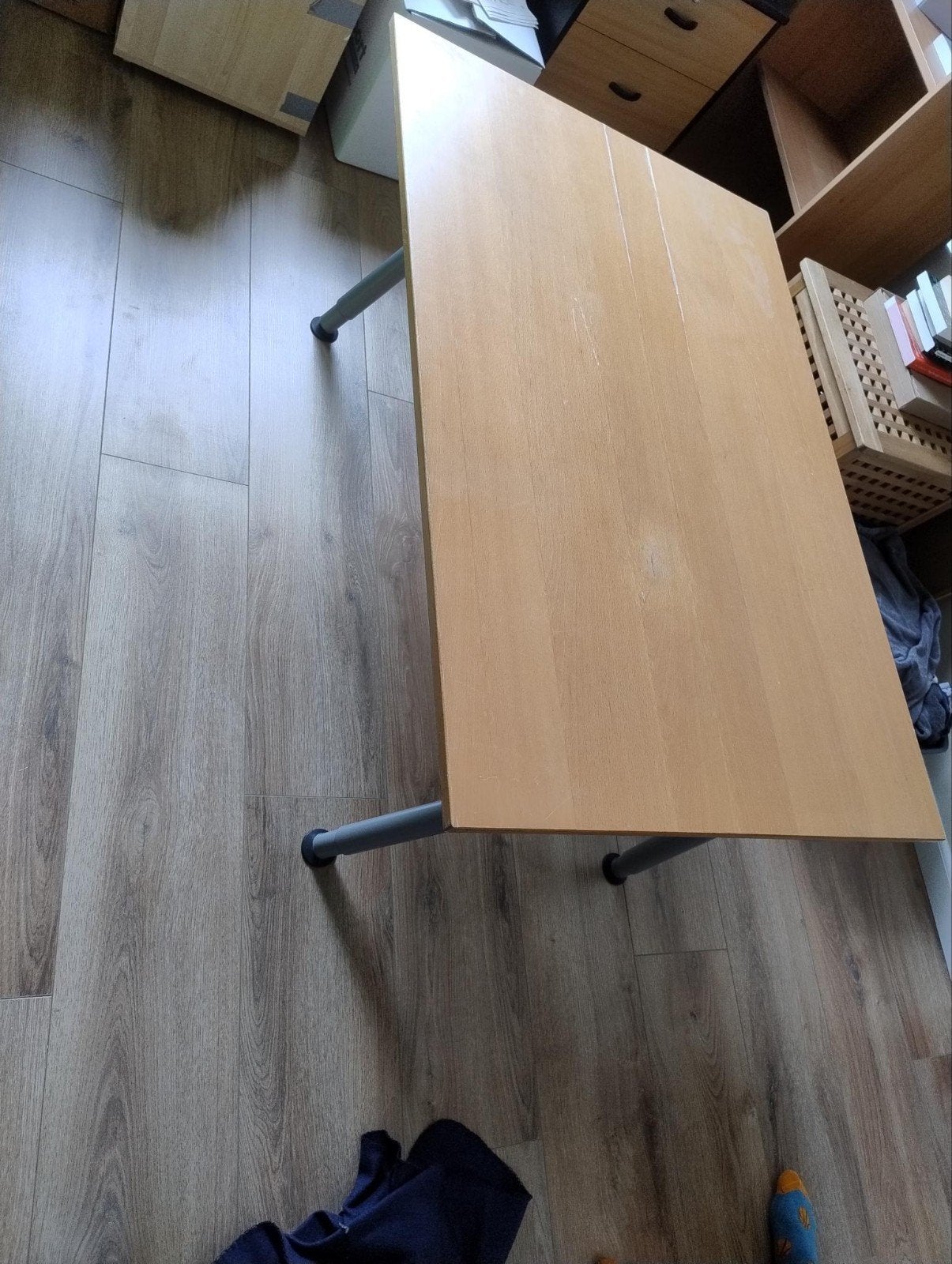 Ikea Galant bureau, hoogte verstelbaar, Ophalen, Gebruikt, Hout, In hoogte verstelbaar